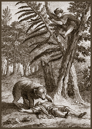 Illustration : les deux chasseurs